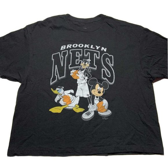 Junk Food Brooklyn Nets Looney Tunes Graphic Ts Boxy shirt 90s - Picture 1 of 2
